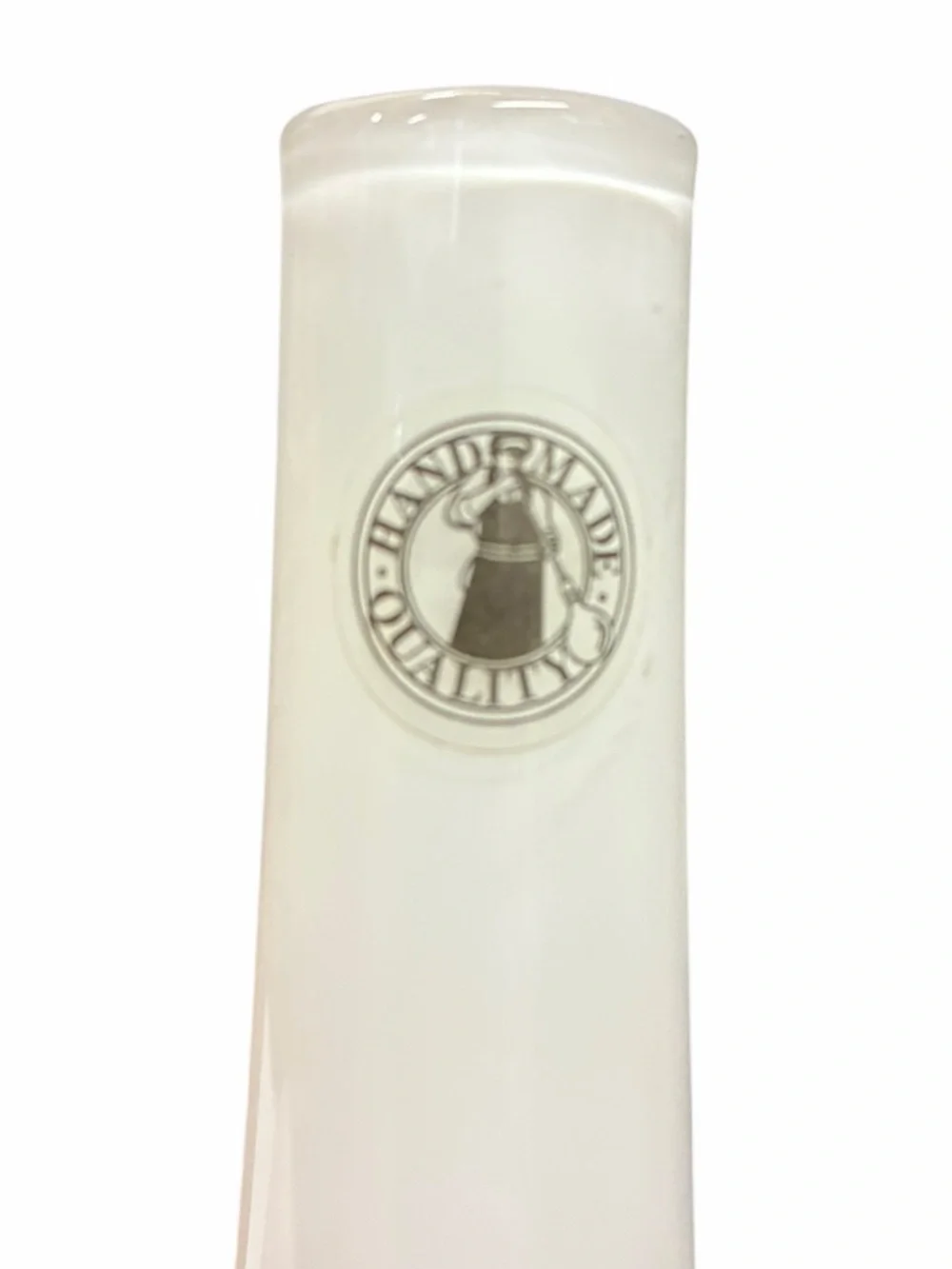 Discontinued Vintage IKEA Milky White Glass Salong Vase by Johanna Jelinek
